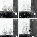 Sterling Silver Seashell Dangle Earrings: Lightweight Beach Jewelry