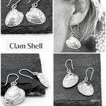Sterling Silver Seashell Dangle Earrings: Lightweight Beach Jewelry