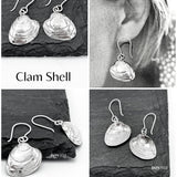 Sterling Silver Seashell Dangle Earrings: Lightweight Beach Jewelry