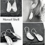 Sterling Silver Seashell Dangle Earrings: Lightweight Beach Jewelry