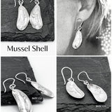 Sterling Silver Seashell Dangle Earrings: Lightweight Beach Jewelry