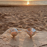 Sterling Silver Seashell Cuff Bracelet: Coastal Beach Jewelry