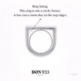 Minimalist Sterling Silver Flat Bar Ring: Dainty Stacking Jewelry