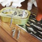 Sterling Silver Sardine Ring: Adjustable Nautical Fish Jewelry