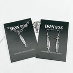 Sterling Silver Sardine Dangle Earrings: Beach Marine Jewelry