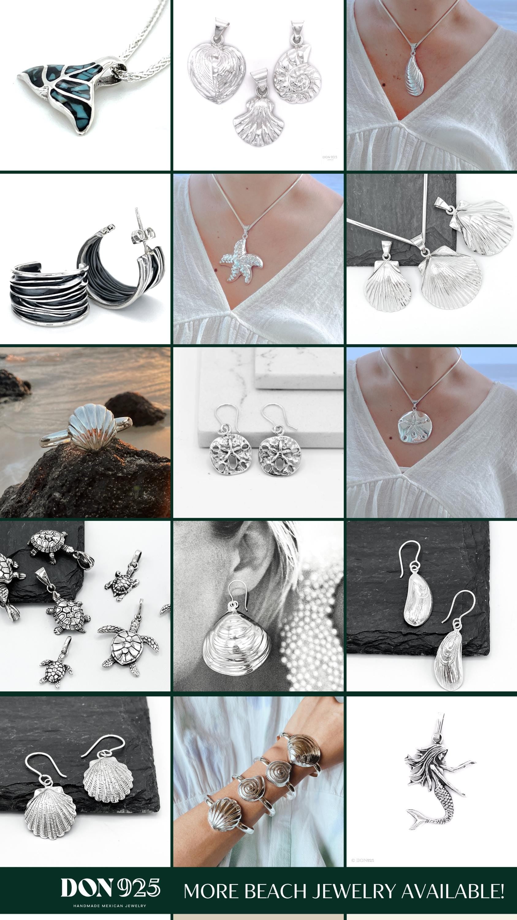 Sterling Silver Sardine Dangle Earrings: Beach Marine Jewelry