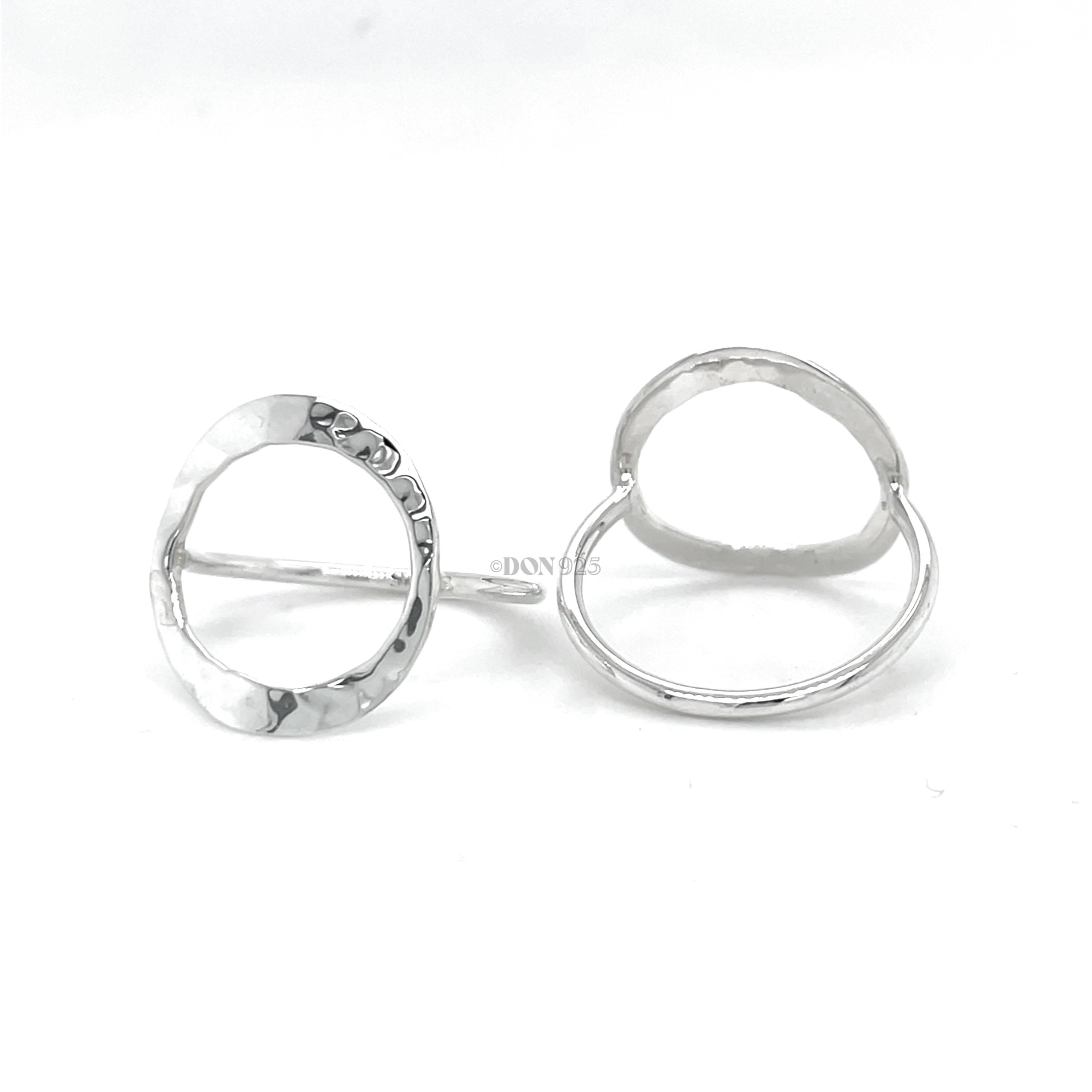 Sterling Silver O Ring: Minimalist Karma Ring