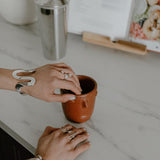 Sterling Silver Three Dots Ring: Geometric Modern Statement Design