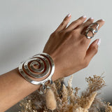Sterling Silver Heart Wrap Ring: Modern Full Finger Jewelry