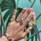Sterling Silver Wave Ring: Midi Pinky, Dainty Beach Jewelry