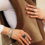 Sterling Silver Floral Ring: Lightweight Flower Jewelry