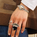 Sterling Silver Deer Skull Ring: Western Rustic Jewelry