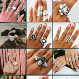 Wavy Sterling Silver Wrap Ring: Comfortable Abstract Statement Ring