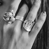 Sterling Silver Stacking Ring Set: Minimalist Thin Band Rings, 7 "Semanario"