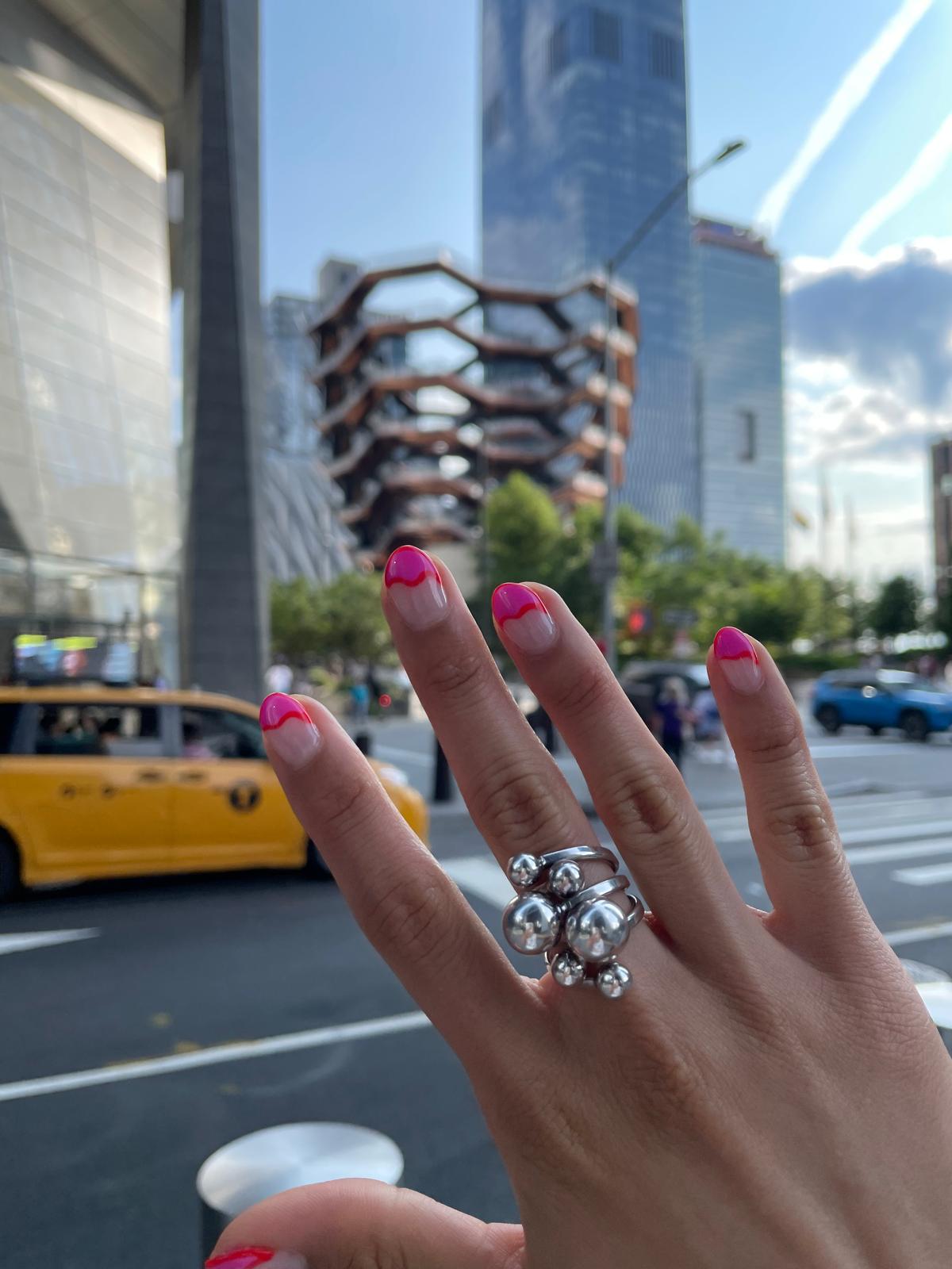 Sterling Silver Bubbles Ring: Chunky Geometric Spheres Statement Jewelry, ORIGINAL DESIGN