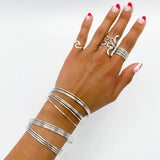 Sterling Silver Wave Ring: Midi Pinky, Dainty Beach Jewelry