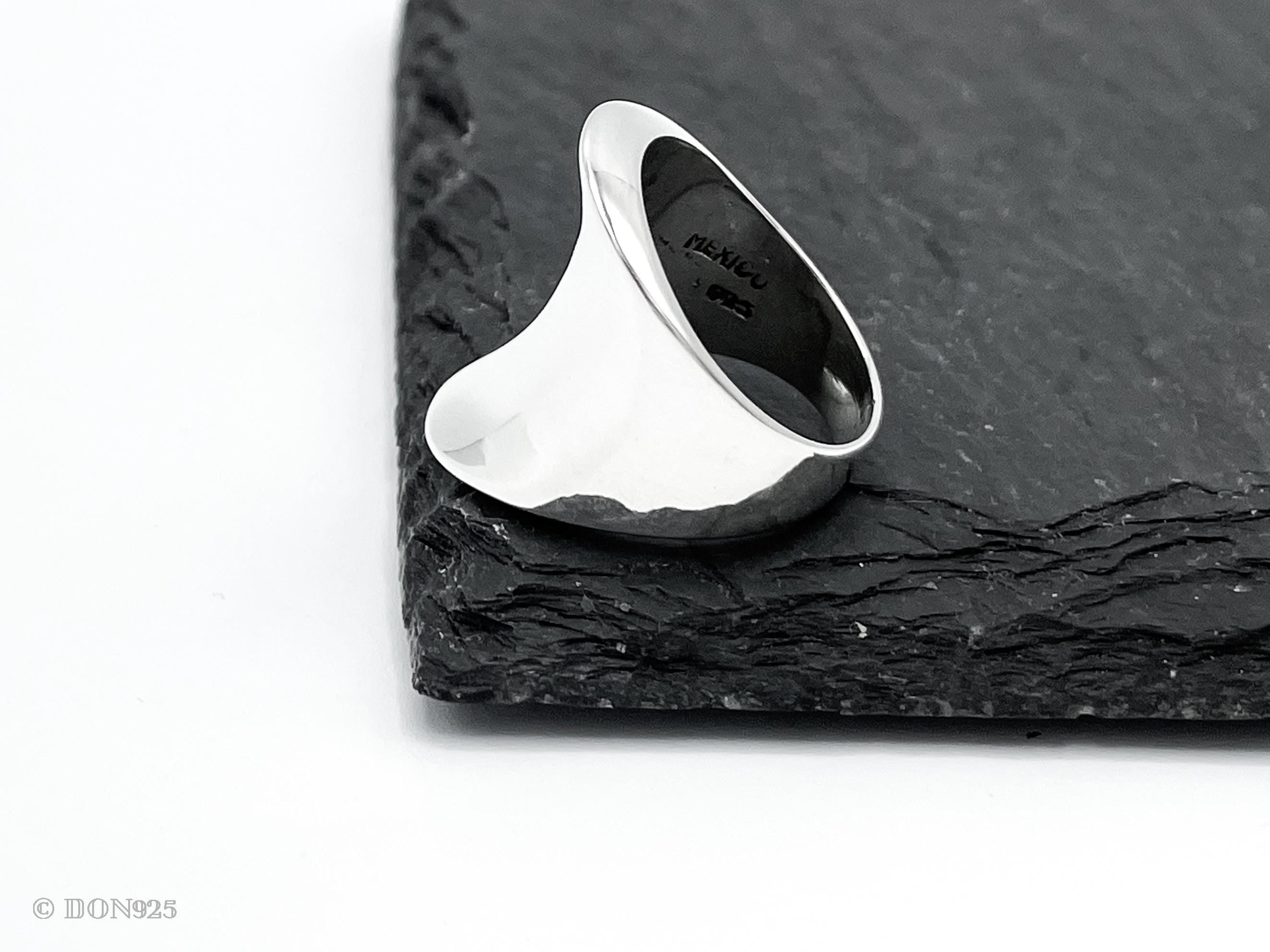 Sterling Silver Saddle Ring: Modern Boho Design