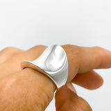Sterling Silver Saddle Ring: Modern Boho Design