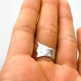 Sterling Silver Armor Shield Ring: Long Statement Ring