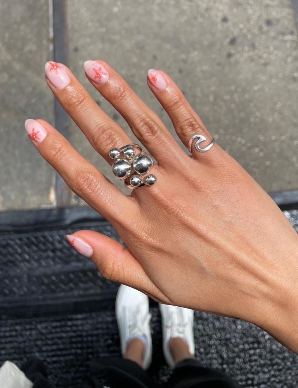 Sterling Silver Wave Ring: Midi Pinky, Dainty Beach Jewelry