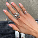 Sterling Silver Wave Ring: Midi Pinky, Dainty Beach Jewelry