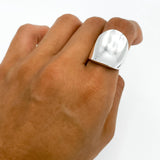 Sterling Silver Saddle Ring: Modern Boho Design