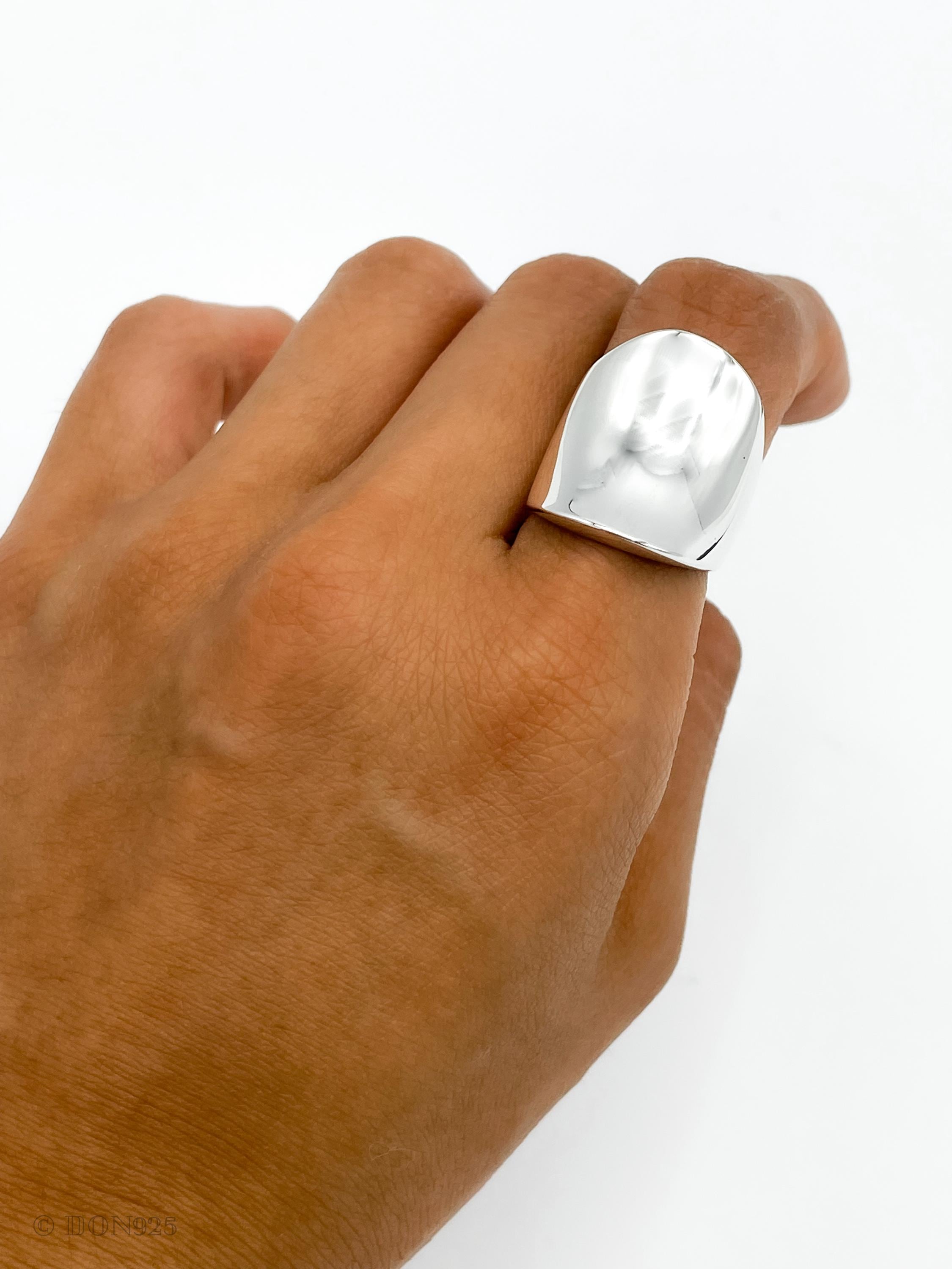 Sterling Silver Saddle Ring: Modern Boho Design