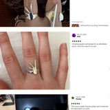 Sterling Silver Hug Ring: Hand-Shaped Statement Ring