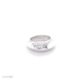 Solid Sterling Silver Heavy Dome Ring: Chunky Sculptural Geometric