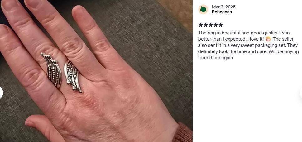 Sterling Silver Boho Studded Wrap Ring