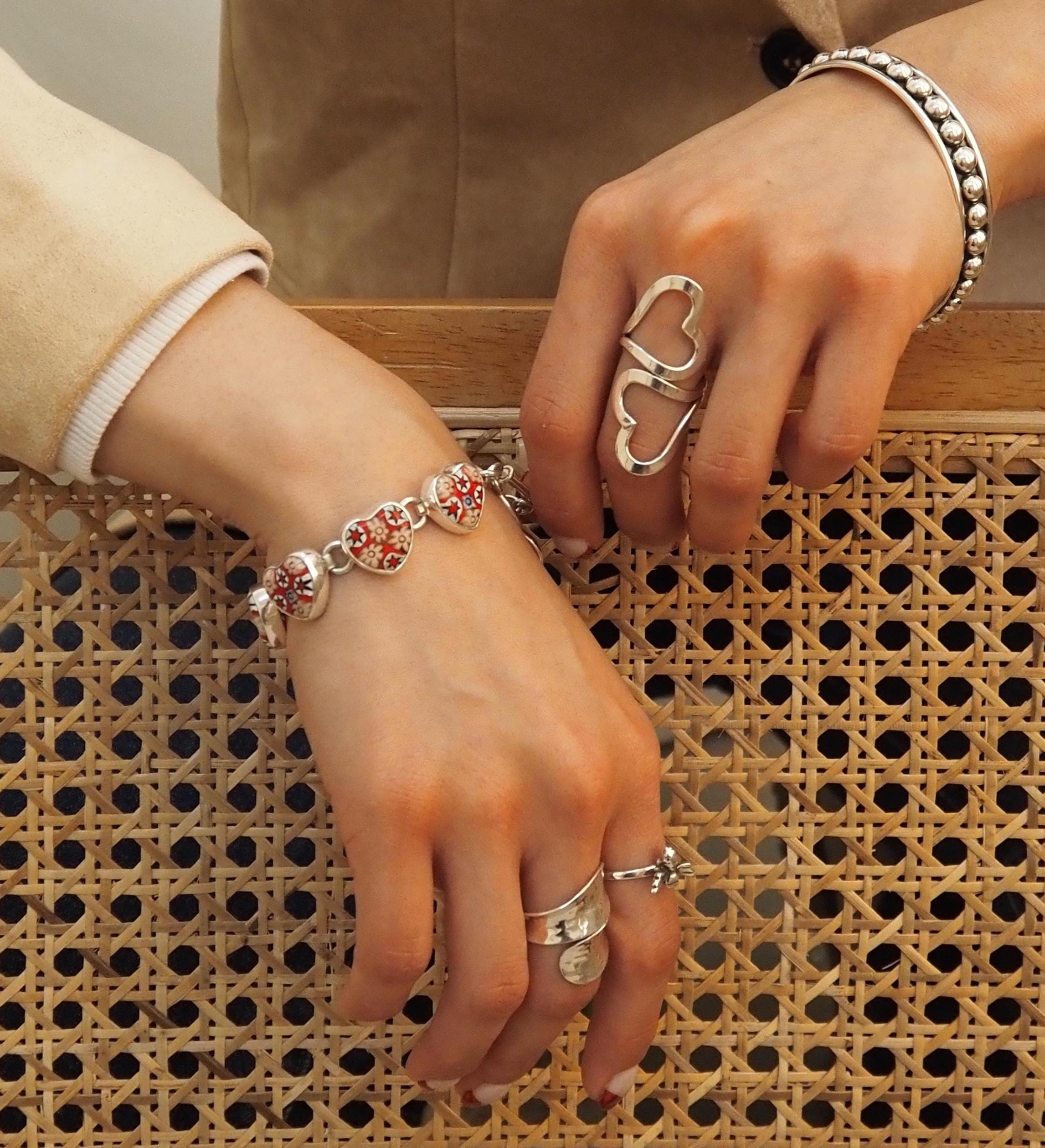 Sterling Silver Honey Bee Ring: Dainty Insect Jewelry