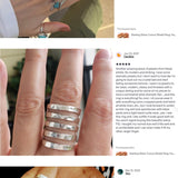 Sterling Silver Cutout Shield Ring: Hammered Geometric Statement Ring