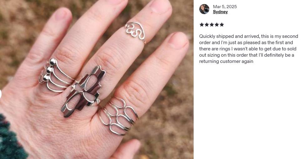 Sterling Silver Corset Ring: Lightweight Modern Wrap Design