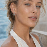 Pearl and Sterling Silver Crab Stud Earrings