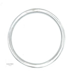 Sterling Silver 5mm Tube Slip-On Bangle Bracelet: Inclusive Sizes