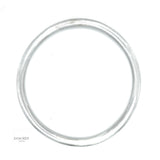 Sterling Silver 5mm Tube Slip-On Bangle Bracelet: Inclusive Sizes