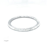 Sterling Silver 5mm Tube Slip-On Bangle Bracelet: Inclusive Sizes