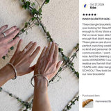 Sterling Silver 5mm Tube Slip-On Bangle Bracelet: Inclusive Sizes