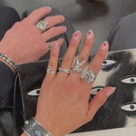 Sterling Silver Crossover Ring: Modern Interlocking Band