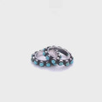 Sterling Silver Turquoise Ring: Boho Western Band
