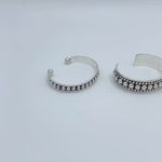 Sterling Silver Dome Cuff: Chunky Southwestern Studded Bracelet