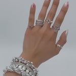 Sterling Silver Honey Bee Ring: Dainty Insect Jewelry