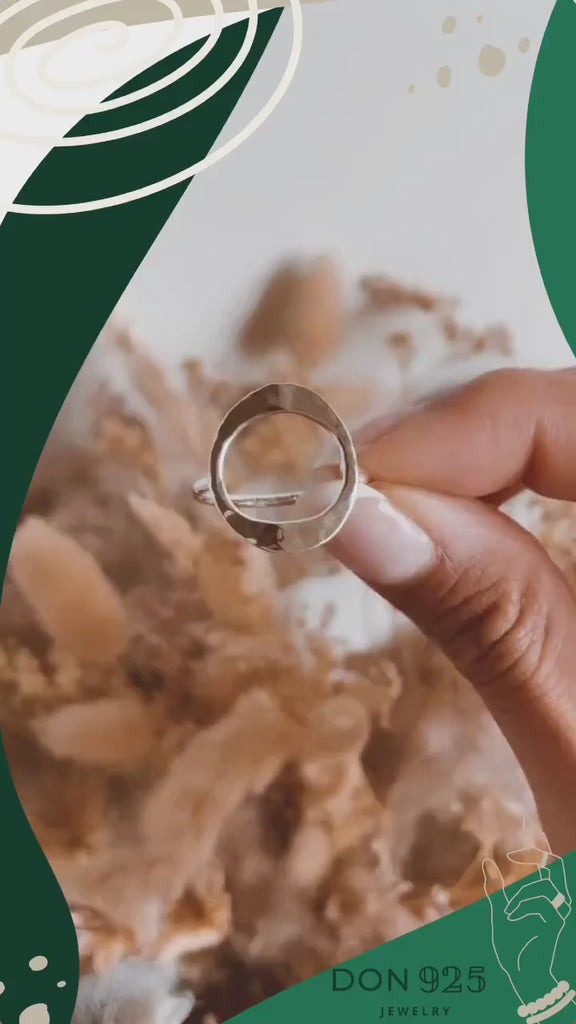 Sterling Silver O Ring: Minimalist Karma Ring