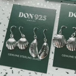 Sterling Silver Seashell Dangle Earrings: Lightweight Beach Jewelry